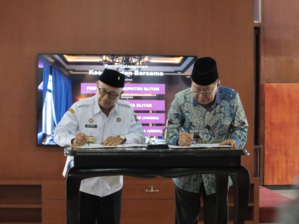 Perkuat Sinergi Pembangunan Daerah, UNISBA Blitar dan Pemkab Blitar Perbarui MoU