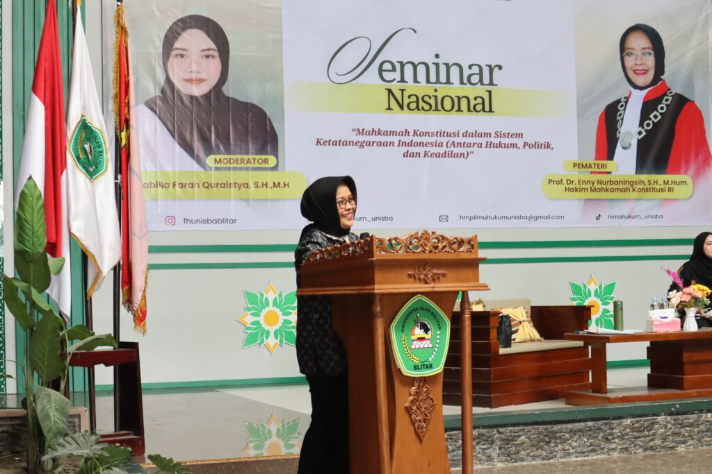 Fakultas Ilmu Hukum UNISBA Blitar Gelar Seminar Nasional, Hadirkan Hakim Mahkamah Konstitusi RI