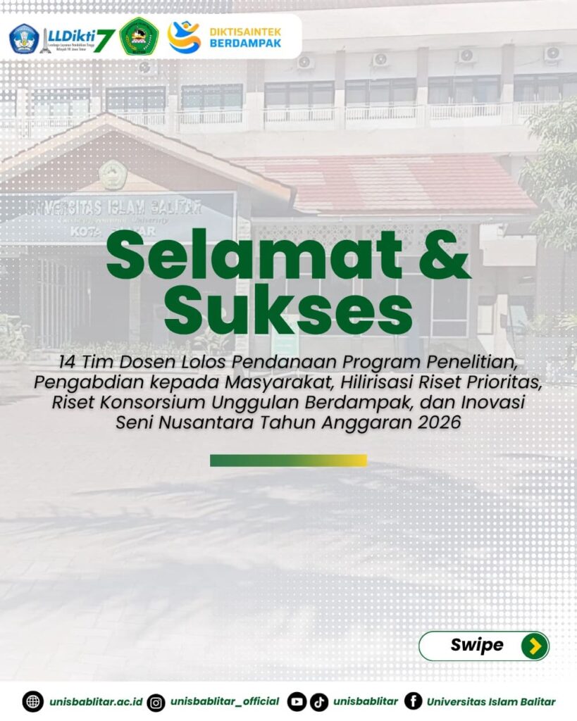 14 Dosen UNISBA Blitar Lolos Program Hibah Pendanaan Penelitian dan Pengabdian Masyarakat