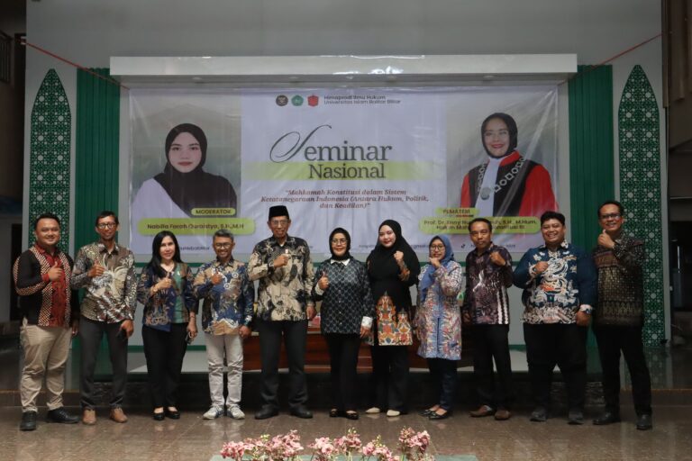 Fakultas Ilmu Hukum UNISBA Blitar Gelar Seminar Nasional, Hadirkan Hakim Mahkamah Konstitusi RI
